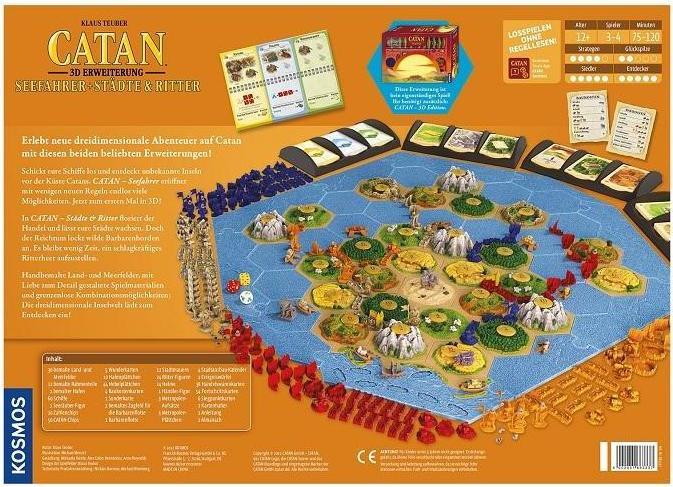 Produktbild Kosmos Catan 3D - Seefahrer + Städte & Ritter (Deutsch)