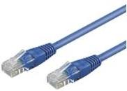 Actual product image Goobay CAT 5e patch cable, U/UTP, blue, 2 m (UTP, CAT5e, 2 m)