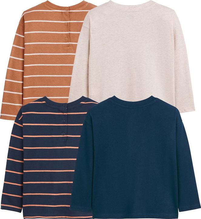 Produktbild La Redoute Collections 4er-Pack Langarm-Shirts