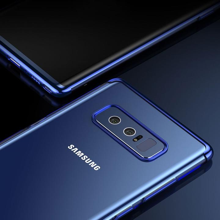 Produktbild König Design Handy Hülle Schutz Case für Samsung Galaxy Note 8 Durchsichtig Transparent Rot (Samsung Galaxy Note 8)