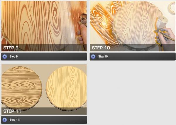 Produktbild Harder & Steenbeck Wood Texture - Schablone