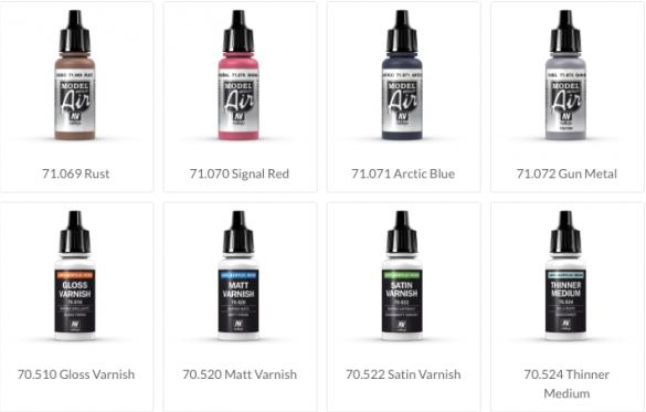 Image du produit Vallejo Model Color Basic Case #2 - 72 pièces + pinceaux