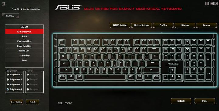Produktbild ASUS ROG Sagaris GK1100 (DE, Kabelgebunden)