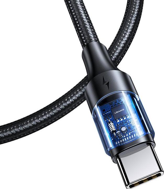 Actual product image Usams USB C — USB C (3 m, USB 2.0, 100 W)