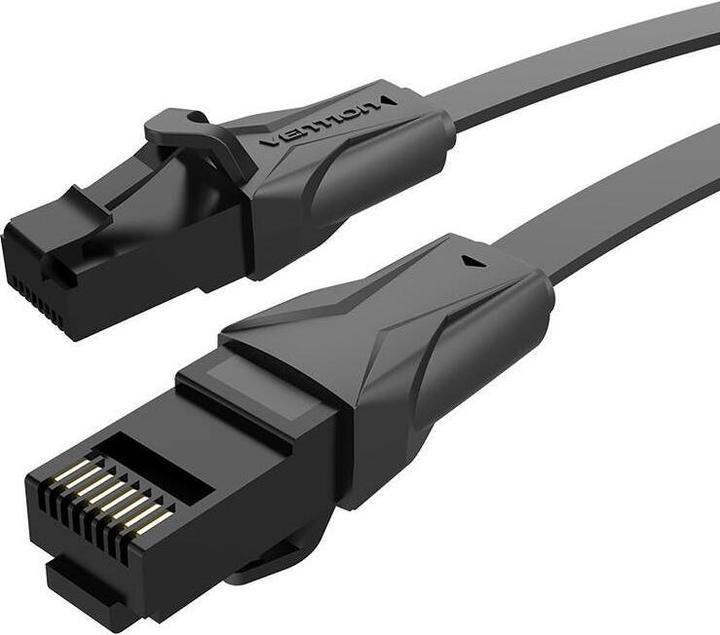 Vention Flat UTP Category 6 Network Cable IBABG 1.5m Black (U/UTP, CAT6, 1.50 m)