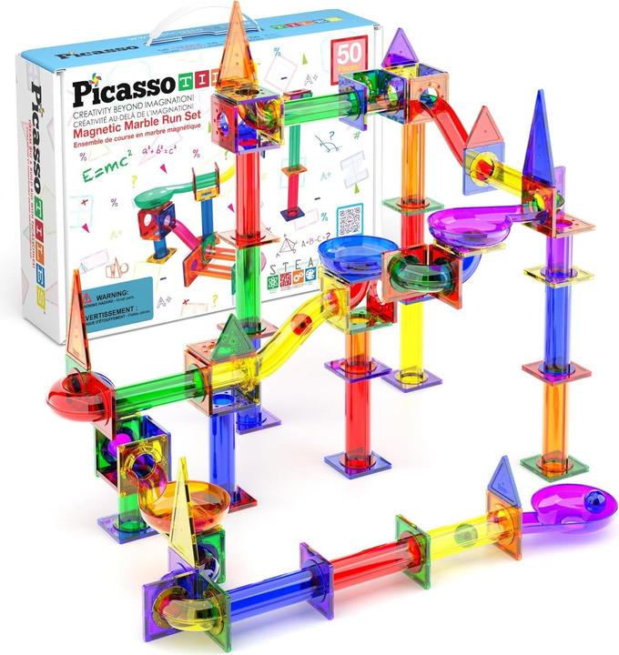 Produktbild PicassoTiles Picasso Tiles - Marble run set (50 pcs) (PTG50)