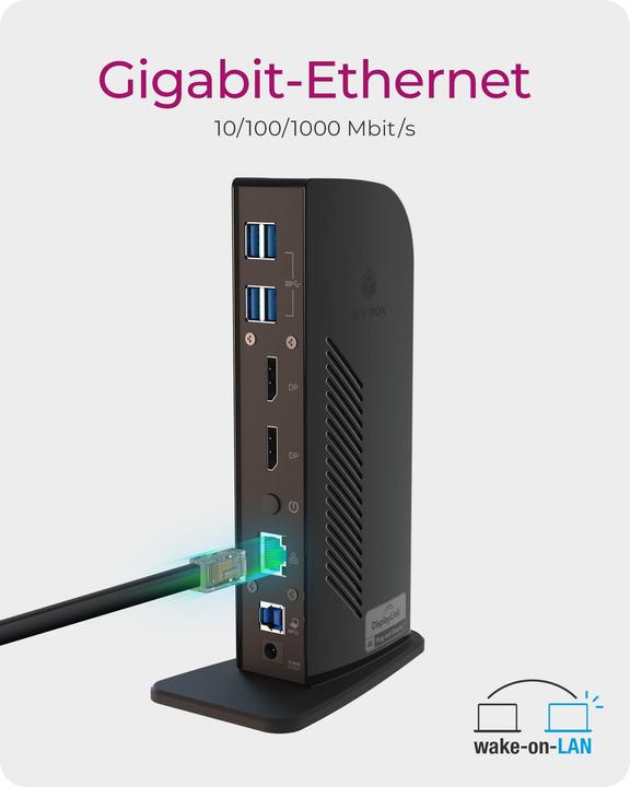 Produktbild Icy Box Ib-Dk2242ac (USB-B, 9 Ports)
