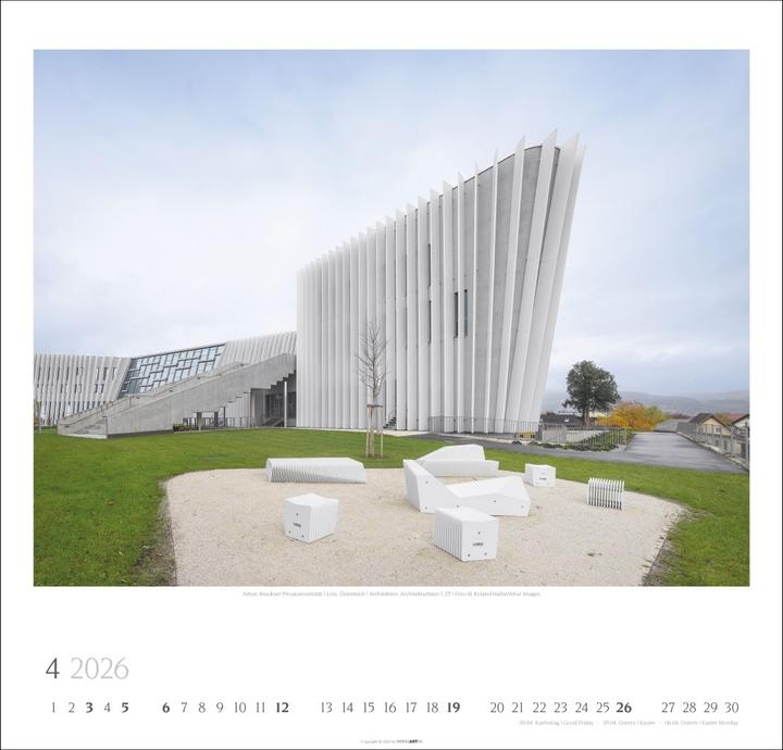 Produktbild Moderne Architektur Kalender 2026 (48 x 46 cm, Deutsch, Englisch)