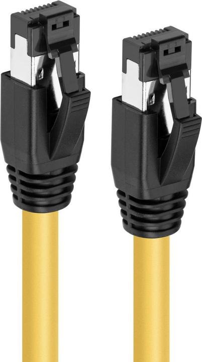 Image du produit MicroConnect CAT8.1 S/FTP 0,25m Jaune (S/FTP, CAT8.1, 0.25 m)