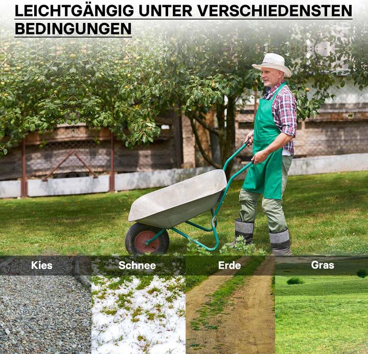 Produktbild Wiltec Reifenmantel 4.00-8 400x100mm 160kg Schubkarre Reifen Rad Mantel Luftrad