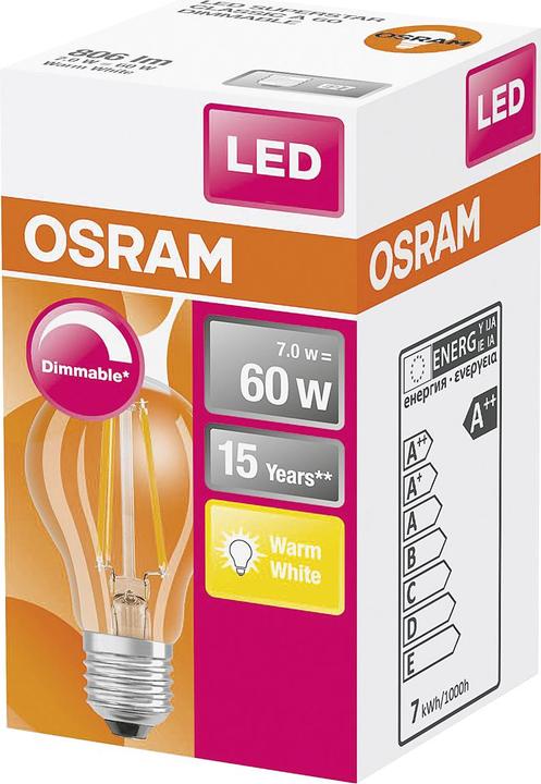 Immagine prodotto Osram Retrofit Classic A (E27, 8.50 W, 806 lm, 1 x, F)