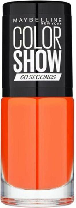Actual product image Maybelline New York Maybelline Color Show 60 Seconds Nail Polish No. 312 Wow Orange 7 ml (Colour paint)