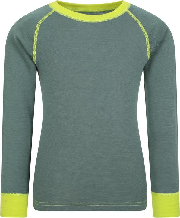 Actual product image Mountain Warehouse Childrens/Kids Merino II Round Neck Base Layer Top (104)