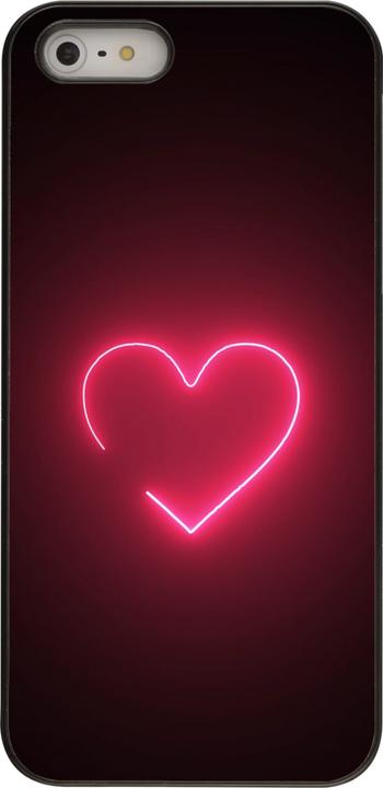 Produktbild PhoneLook Hülle Valentine 2023 single neon heart (Apple iPhone 5, Apple iPhone 5s)