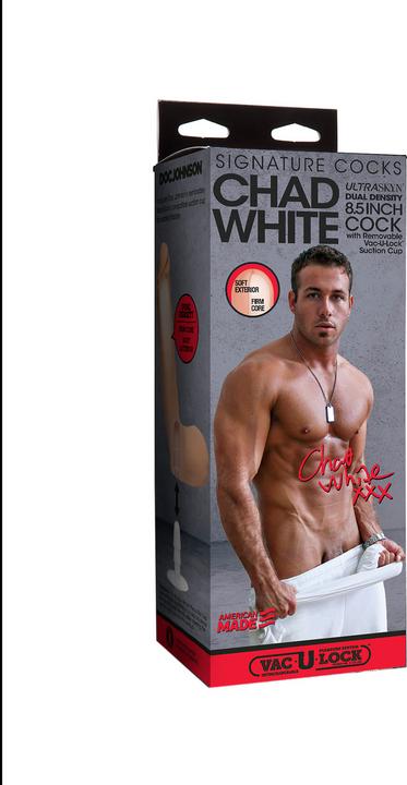 Actual product image Doc Johnson Chad White 8.5 Inch ULTRASKYN Cock