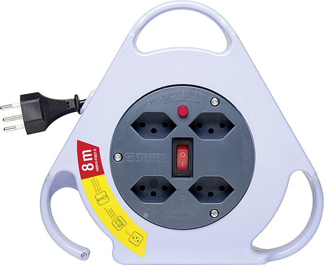 Actual product image Steffen KU cable box light blue 4xT13 8m TD3x1 black (8 m, 1 mm²)