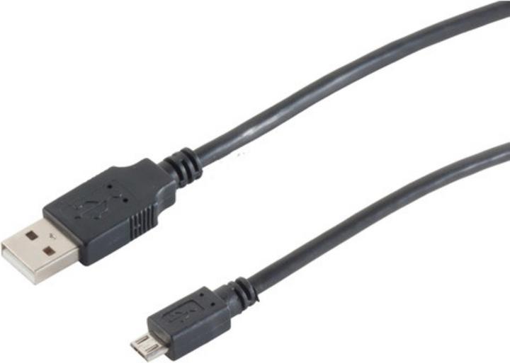 Actual product image Shiverpeaks 77185-HQ 5m USB A Micro-USB B Male Black USB Cable (5 m, USB 2.0)
