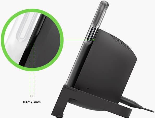 Actual product image Belkin BoostCharge 3-in-1 Wireless Charger + Ständer + Lautsprecher (10 W)
