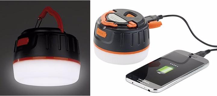 Immagine prodotto Semptec Lanterna da campeggio 3in1 con luce da soffitto e USB Powerbank