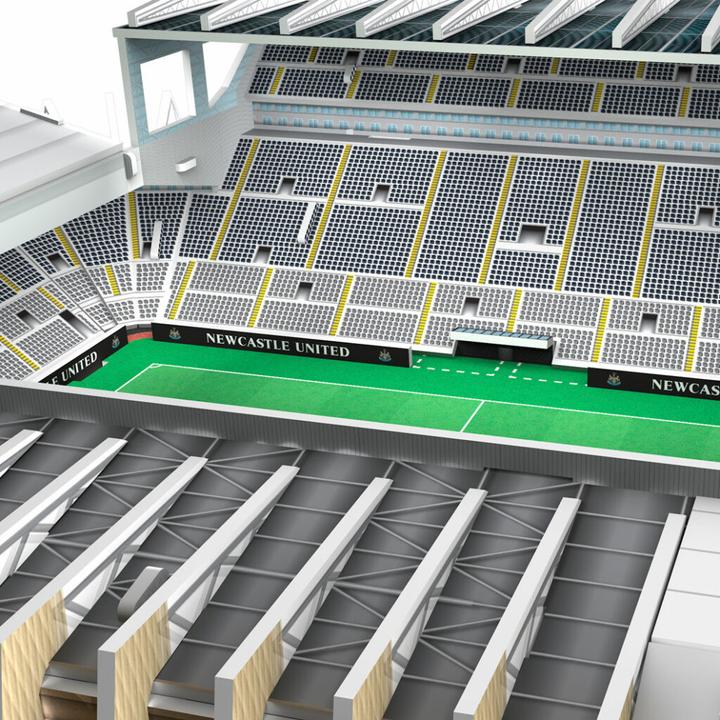 Actual product image Nanostad Newcastle stadium 3D Puzzle (140 pieces)