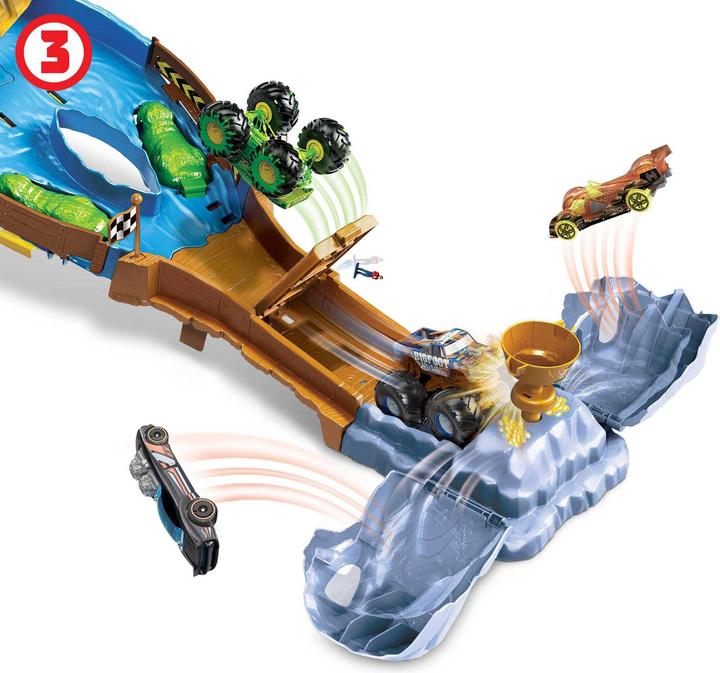 Produktbild Hot Wheels Monster Trucks Wettkampf Rennstrecke