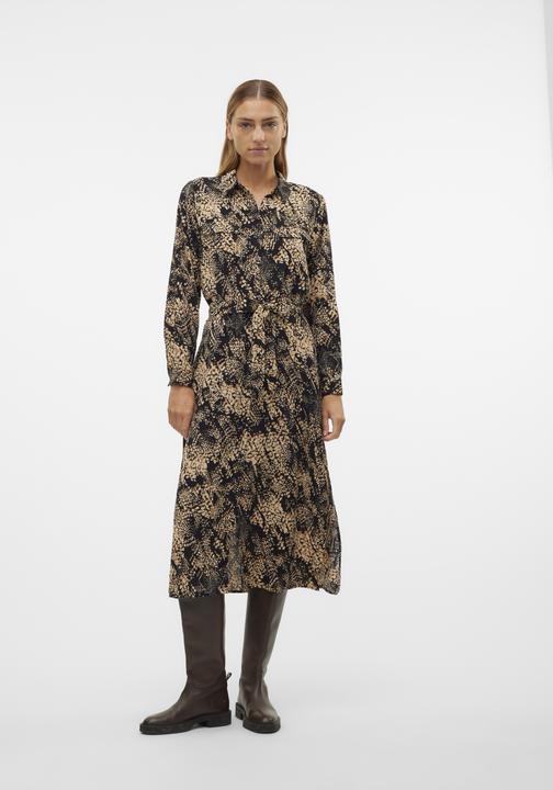 Actual product image Vero Moda VMOFREYA Langes Kleid Hemdblusenkleid (XS)