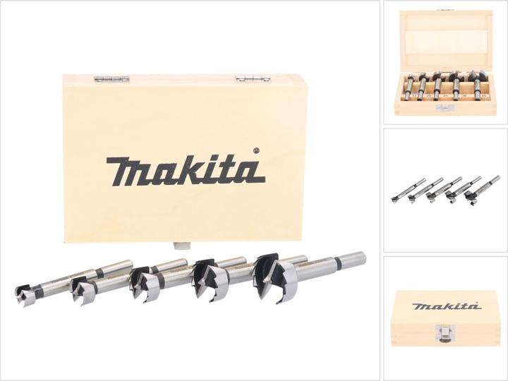 Image du produit Makita Kit de mèches forestières (15 millimètres, 25 millimètres, 30 millimètres, 35 millimètres, 20 mm)