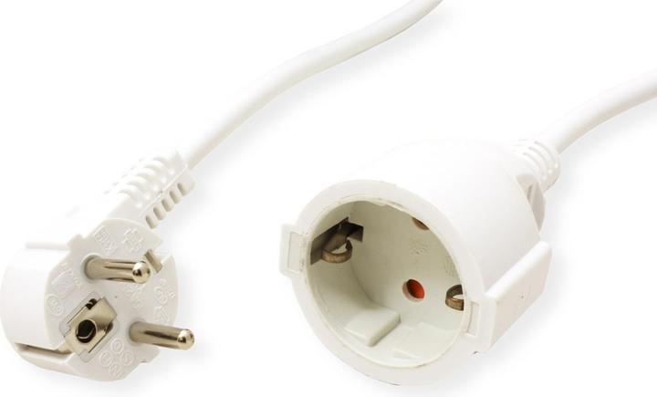 Immagine prodotto Value Cavo di estensione del contatto di protezione, 230VAC, bianco, 5,0 m (5 m, CEE 7/3)