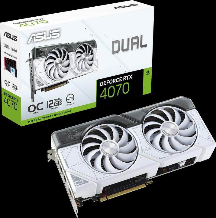 Produktbild ASUS Dual GeForce RTX 4070 White OC Edition (12 GB)
