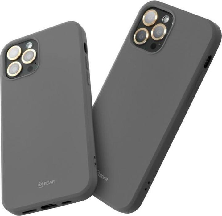 Actual product image Roar Back panel cover case COLORFUL JELLY for IPHONE 15 Pro grey (Apple iPhone 15 Pro)