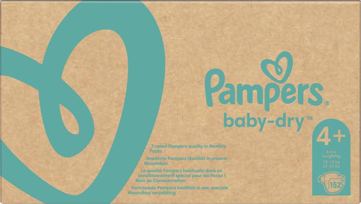 Produktbild Pampers Baby-Dry (Gr. 4+, Monatsbox, 152 Stück)