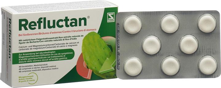 Produktbild Refluctan Kautablette Minze (48 Stück, 284.31 ml, 94 g)