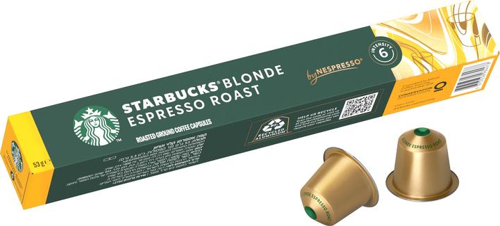 Immagine prodotto Starbucks Blonde Espresso Roast by Nespresso Blonde Roast (10 x Porta.)