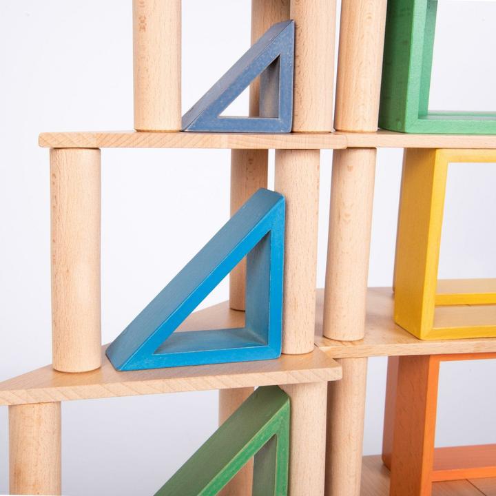 Image du produit TickiT Ensemble de 40 colonnes en bois rondes
