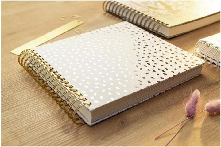 Produktbild Jolie JQ100 Spiral-Notizbuch, Golden Rain, ca. A5 quadratisch, blanko (Blanko, Harter Einband)