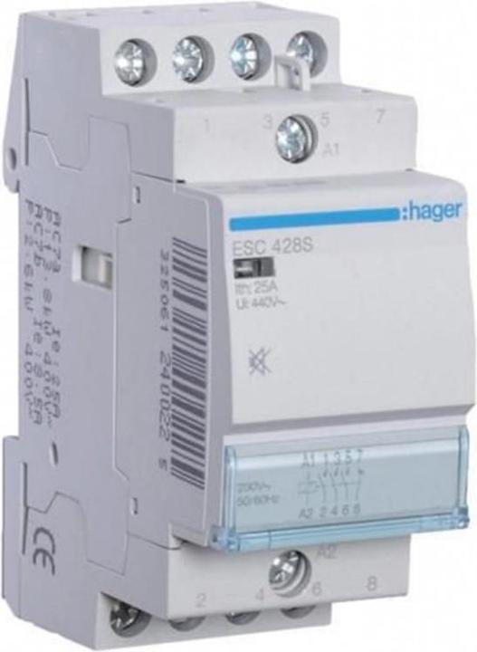 Produktbild Hager Installationsschütz 25A 3S+1Ö 230V