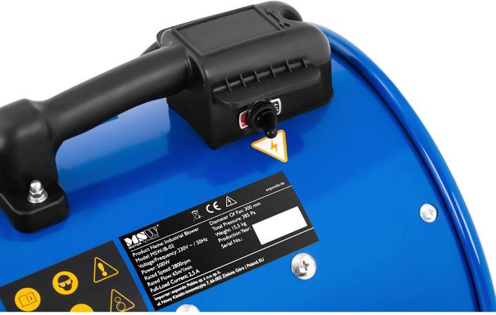 Produktbild MSW Bauventilator Axialventilator Baulüfter Axialgebläse 2800U/min 3900m³/h Ø 300 mm