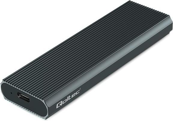 Actual product image Qoltec Enclosure for M.2 SSD | NVMe | PCIe | USB3.1 | 10Gb/s | 4TB | Graphite (M.2)
