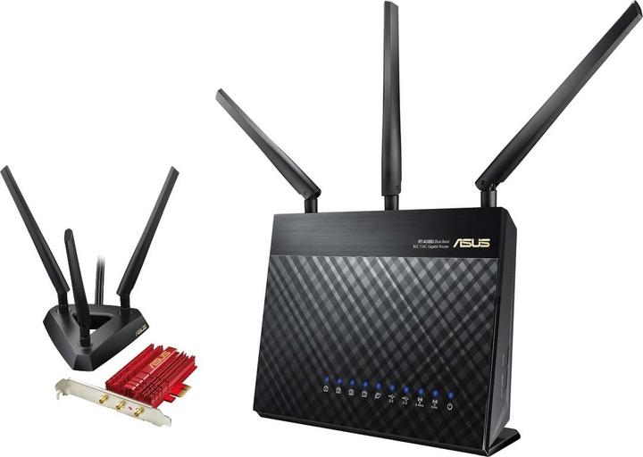 Produktbild ASUS RT-AC68U & PCE-AC68, Performance-Bundle