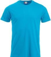 Clique T-Shirt Classic-T 029360, Baumwolle, türkis, Grösse S (S)