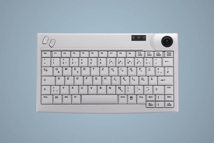 Produktbild Active Key Industry 4.0 Mini Trackball Keyboard USB Light Grey (DE, Kabelgebunden)