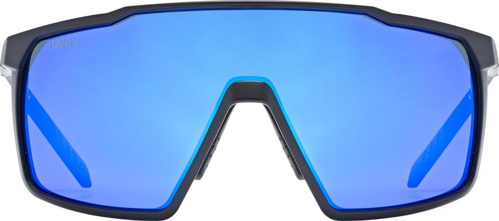 Uvex Sports mtn prest klein (Matzwart, Spiegelblauw)