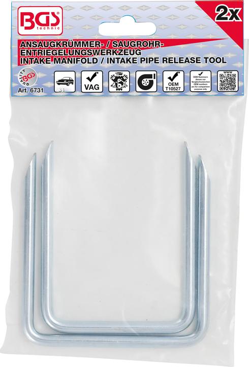 Produktbild BGS Ansaugkrümmer- / Saugrohr-Entriegelungswerkzeug für VAG 2-tlg.