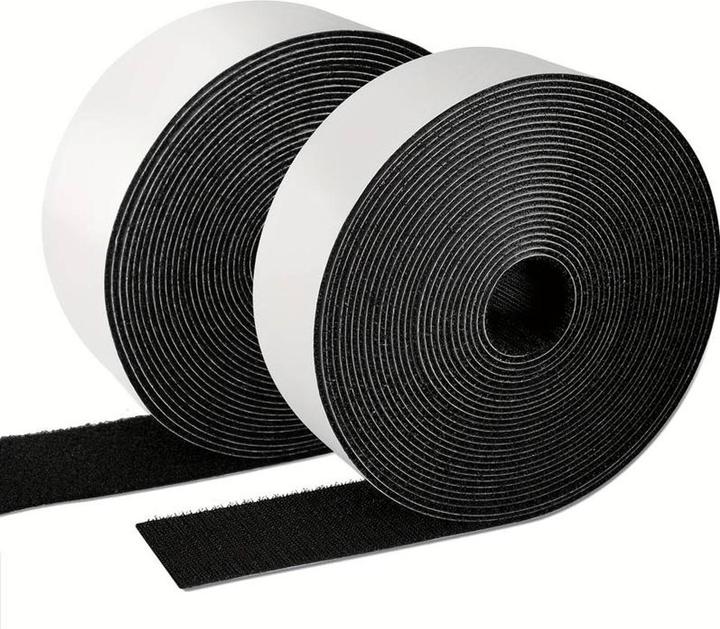 Produktbild König Design Klettband Set Hakenband + Flauschband selbstklebend extra stark Klettverschluss (30 mm)