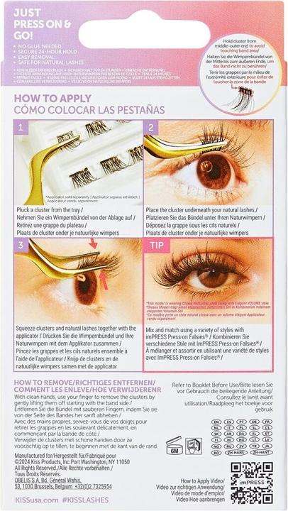 Actual product image KISS Lashes - Ks Impress Press On Single 01 (Artificial eyelashes)