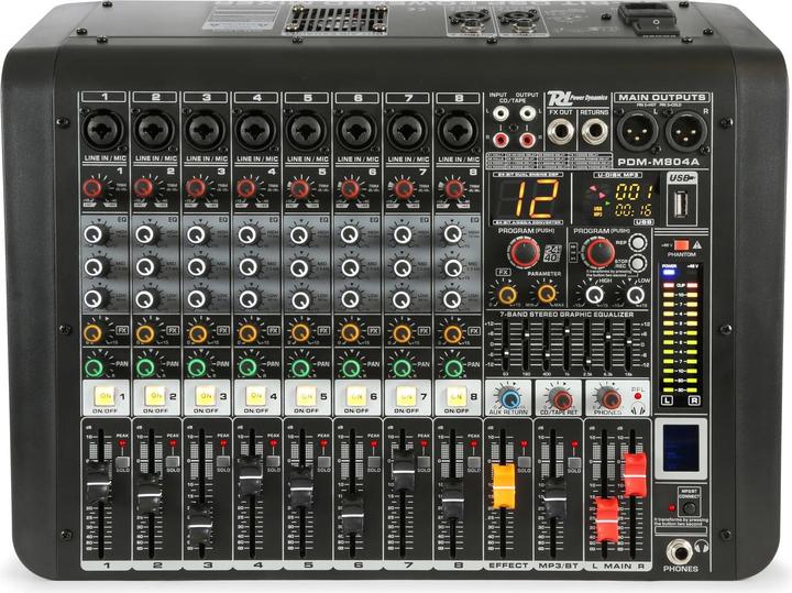 Image du produit Power Dynamics Table de mixage PDM-M804A (Studio et mixeur live)