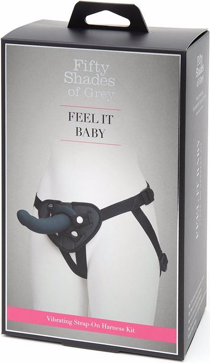 Actual product image Fifty Shades of Grey Feel it Baby Strap On Dildo Set