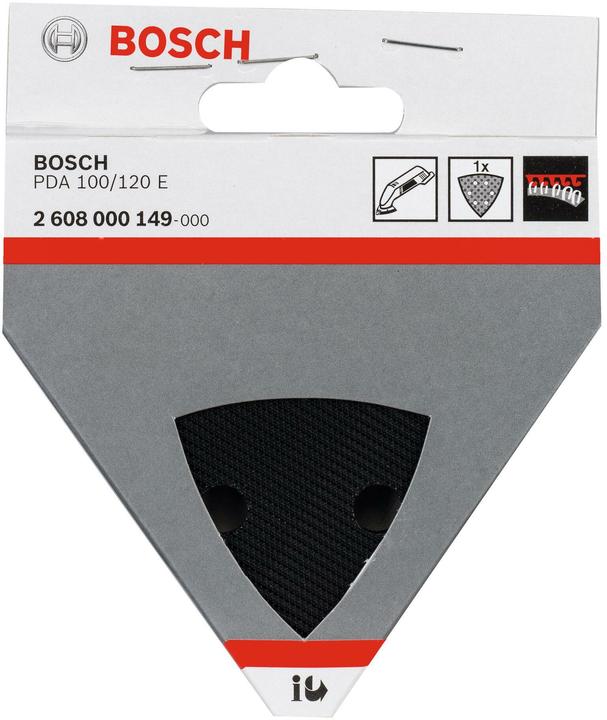 Image du produit Bosch Professional Zubehör Plateau de ponçage pour ponceuse Delta Bosch, pour : PDA 100, PDA 120 E (100)