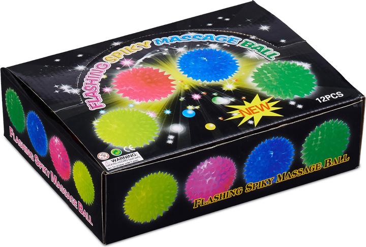 Relaxdays LED Spiky Ball Set of 12