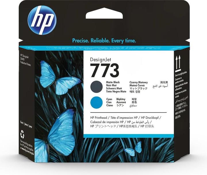 Image du produit HP 773 - Noir, Cyan - Tête d'impression - pour DesignJet Z6600 (C, MBK)